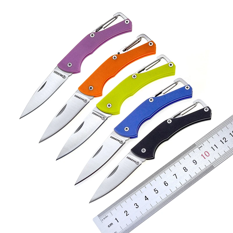 Harnds Lark CK1101 Складной карманный нож 8Cr14MoV Лезвие G10 Ручка Открытый инструмент