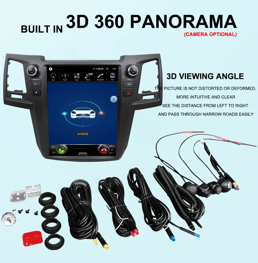 Экран Tesla Android GPS для Toyota Fortuner/HILUX Revo 2005-2014 руководство пользователя A/C