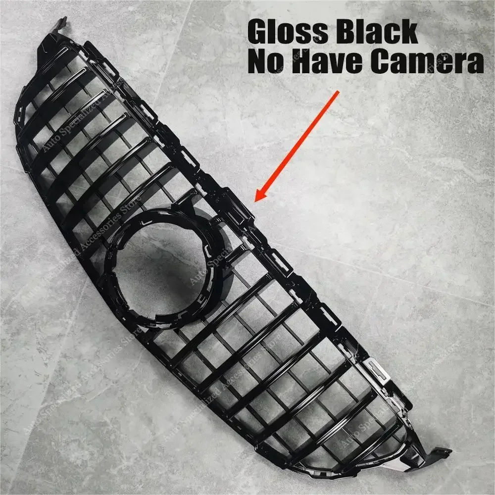 

ГТ воздухозаборная решетка для Mercedes A205 C205 W205 C-Class C43 AMG 2018-2021, грязеотталкивающая Черная передняя решетка боди мод