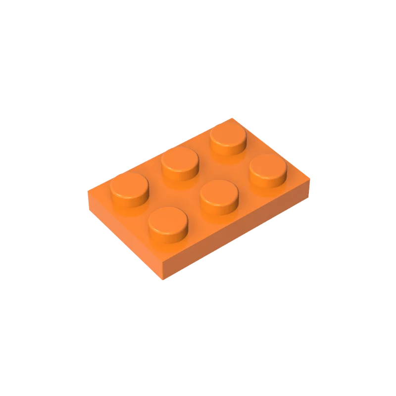 Фото Gobricks 1 шт. MOC пластина 2x3 кирпичи, совместимые с моделью 3021 03021, детали строительных блоков, детские сборки головоломки, игрушки на день рождения №3