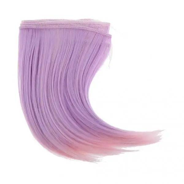 

Волосы с бахромой Welf для шарнирных кукол 100 1/3, 15x1/4 см, розовые