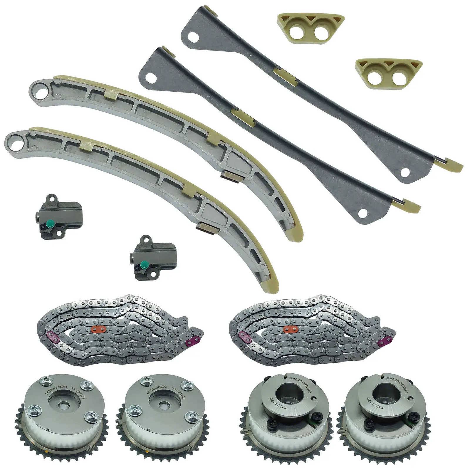 

for 2015 to 2021 Sedona Timing chain kit 24321-3L100 24410-3CGA3 24420-3CGA3 24810-3CGA2 24820-3CGA3