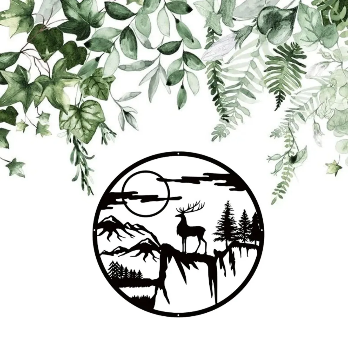 Металлический Знак В Виде Домика С Оленями Тематическое Украшение Для Охоты На