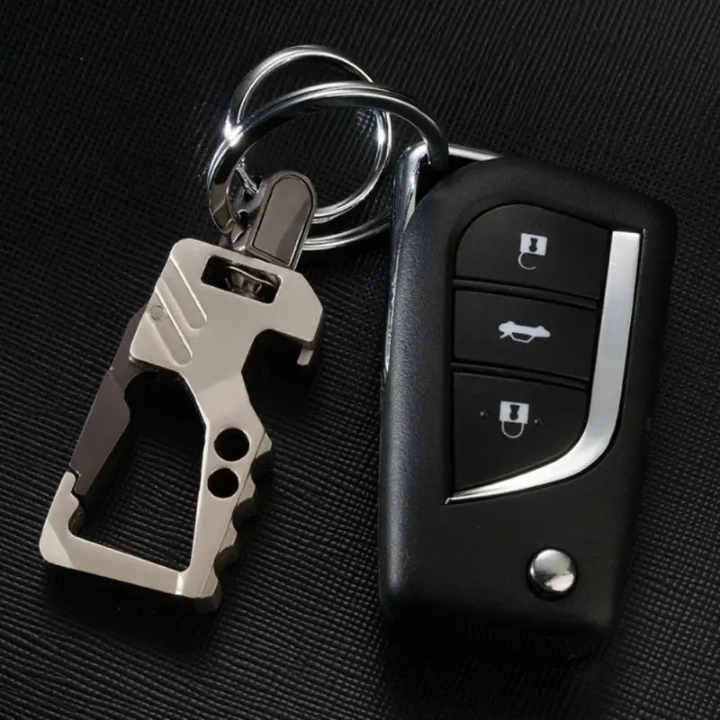 

Zinc Alloy Car Auto Keychains Car Key Holder Key Chain Anti-scratch Multi Keychain Bottle Opener Snap Hook Interior Accessories
