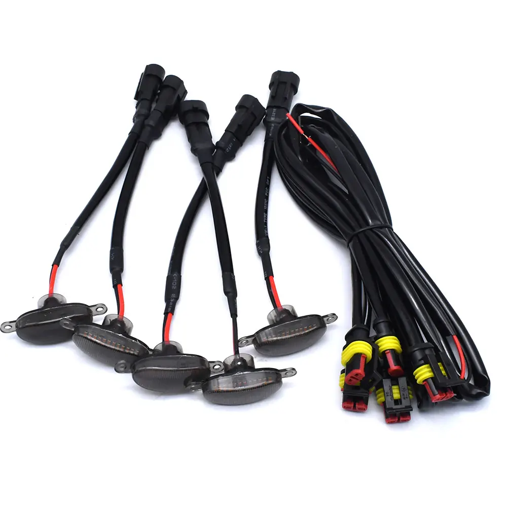 

5x для Toyota Tundra 2008, 2009, 2010, 2011, 2012-2018, 2019, 2020, передняя решетка для освещения, лампочка для гриля, только детская решетка для автомобиля, дневные ходовые огни