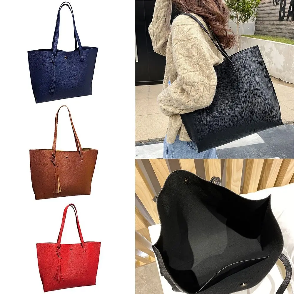 

Big Capacity Crossbody Bags Pu Leather Shoulder Bag Soft Shopping Handbag for Women Ladies Travel