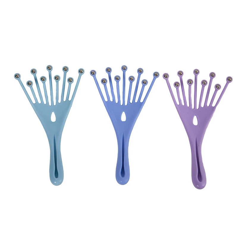 Массажер для головы шеи и расческа-ролик с пятью пальцами 9 когтей стальной шар