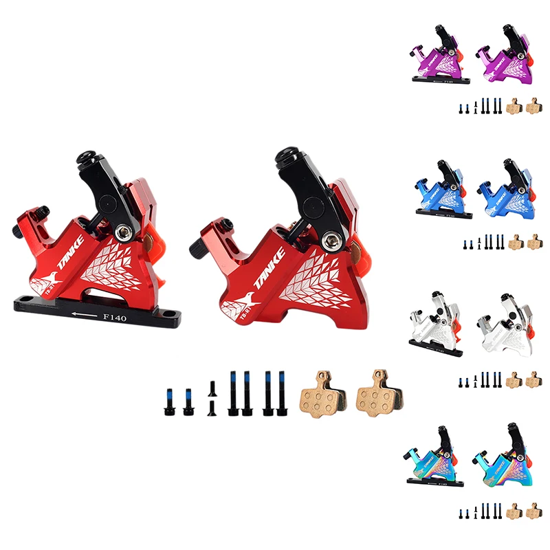 

TANKE Disc Brake Clamp 140mm Road Bike Gravel Hydraulic Rotors 160mm CNC Line Pulling Bicycle Oil Pressure Calipers