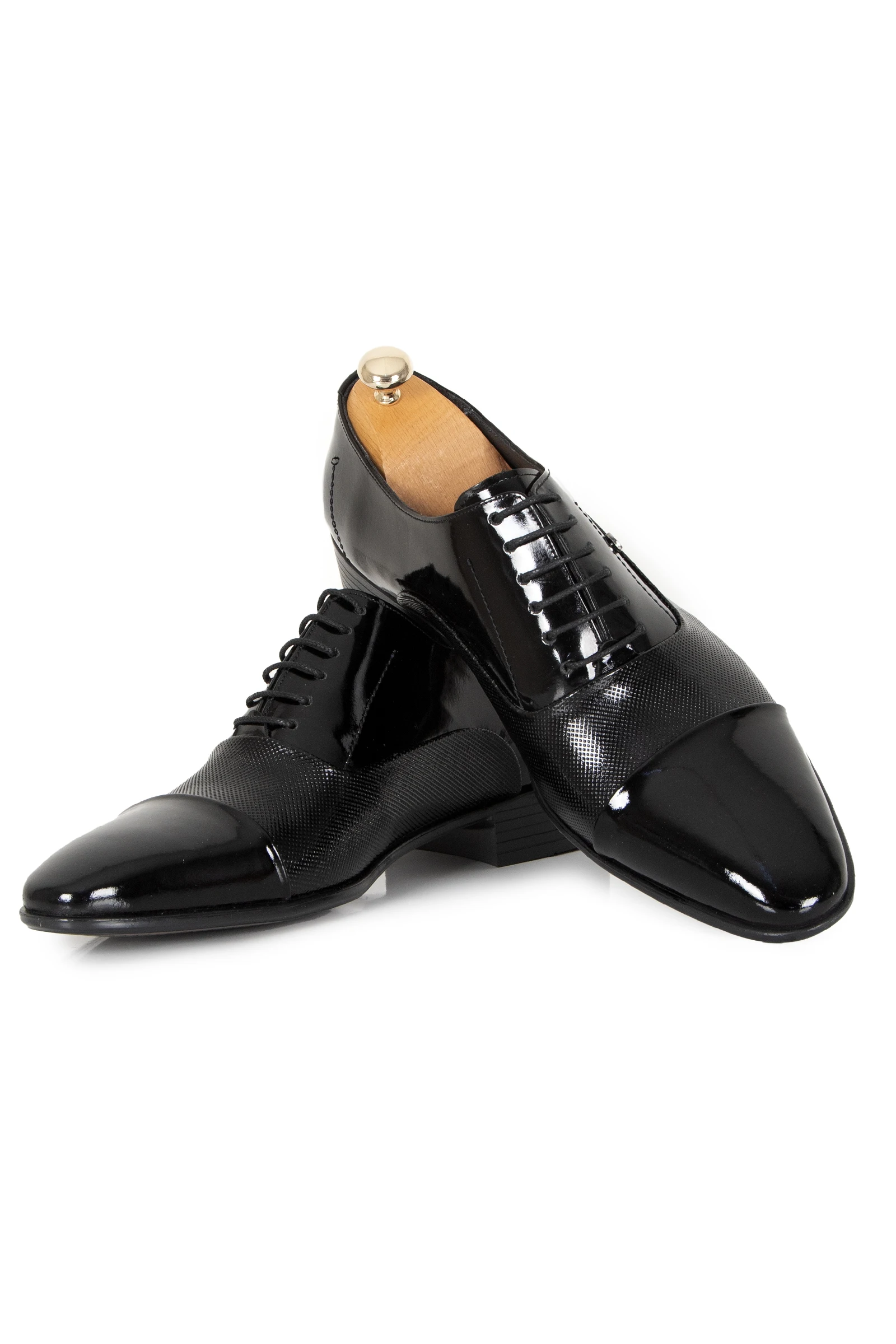 

DeepSEA Bird Eye Pattern Neolit Outsole Lace-Up Patent Leather Male Leather Shoes 2303187