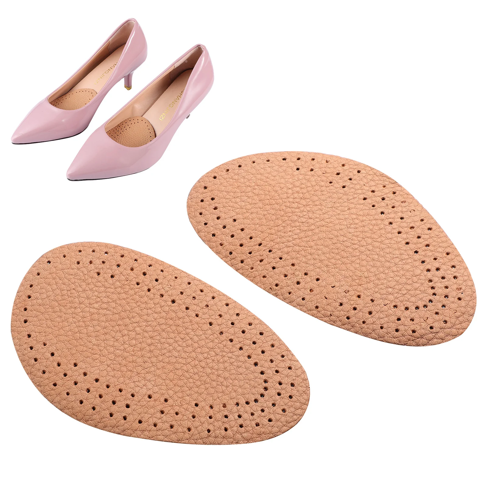 

Insoles Womenhalf Cushion Men Walking Inner Comfortable Orthotics Footsole Supination Correction Forefoot Toe Insole Fiber
