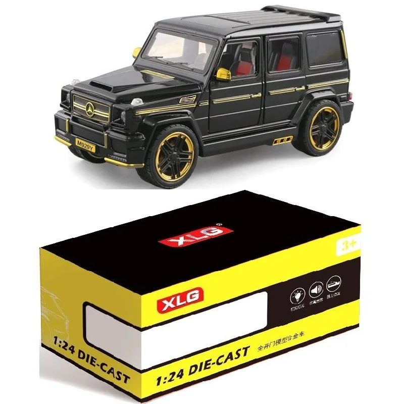 Модель автомобиля из сплава в масштабе 1:24, Коллекционная модель автомобиля из литого под давлением, модель G65 XLG M929Y, игрушки, подарок для мальчиков, игровые автомобили, Размер 20 см, 6 открытых дверей