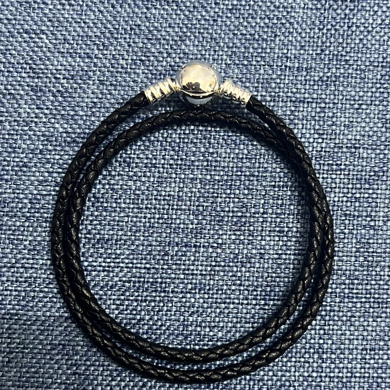 Цепочка из серебра 925 пробы черного и красного цвета с подвеской верхний слой