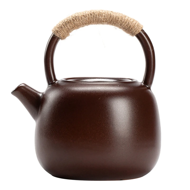 

Camping Kettle,Portable Tea Kettle Outdoor Hiking Picnic Water Kettle Lightweight Teapot Coffee Pot Charcoal Stove