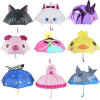 cute cartoon children umbrella animation creative long handled 3d ear modeling kids umbrella for boys girls