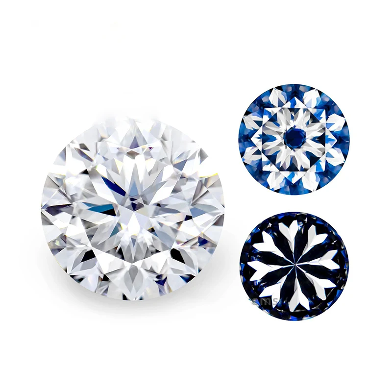 

Special Star Cut Round Moissanite Diamond Stone Real D Color VVS1 Moissanite Loose Bead with Gra for Diy Jewelry Ring Making