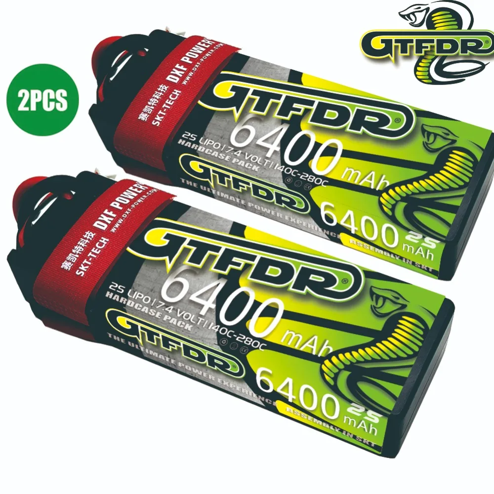 2PCS GTFDR 2S 3S 4S 6S Lipo Battery 7.4V 11.1V 15.2V 14.8V 22.2V 6400mAh 5200Mah 6300Mah 6500mAh 6200mAh 6750mAh 8000mAh 7000mAh