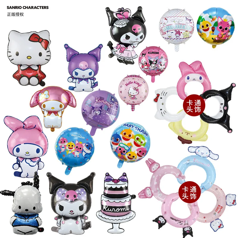 Милый новый мультяшный воздушный шар с украшением на день рождения My Melodys Kuromis