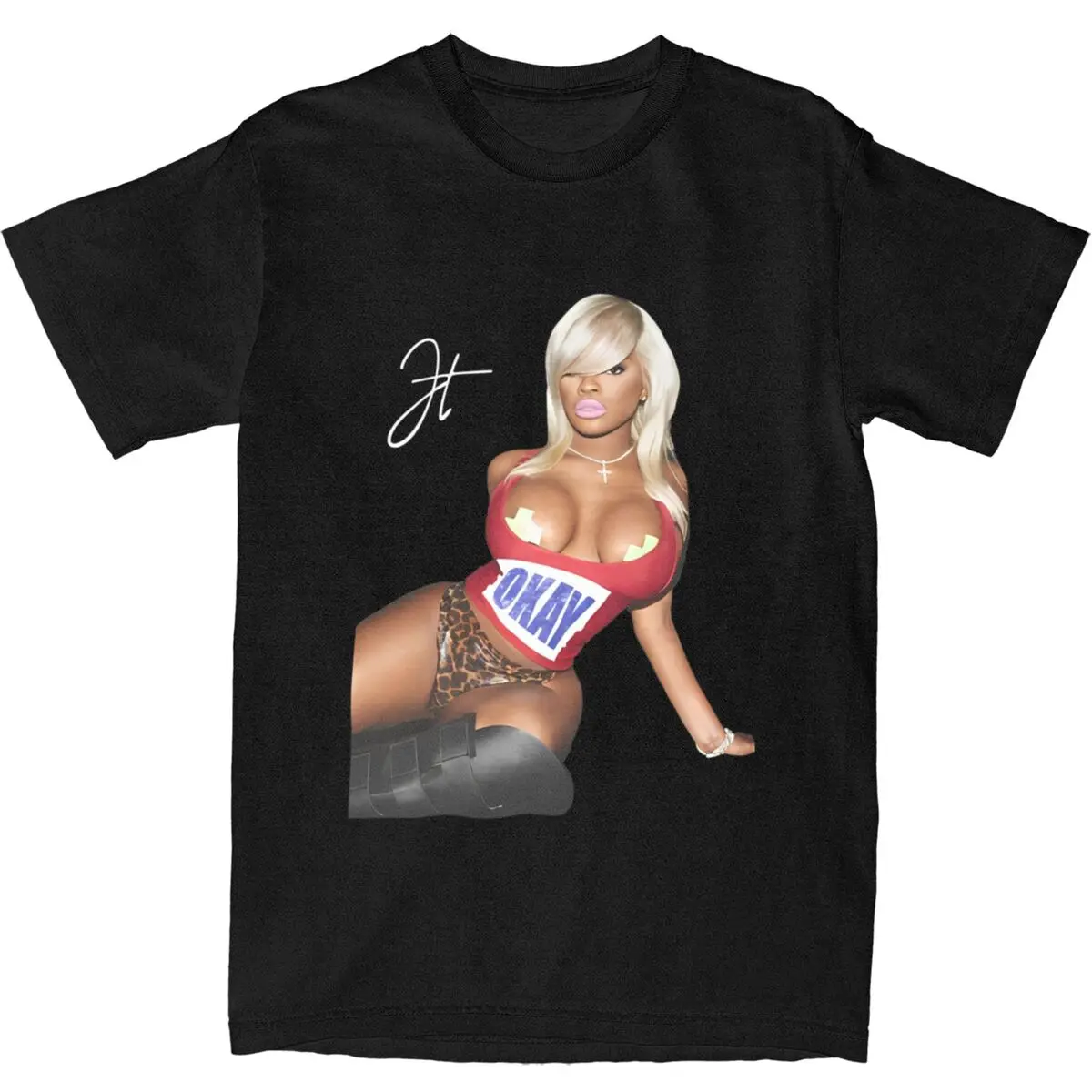 Футболка Jt Face Gift For Fans-bayingimg Мужская уличная одежда футболки из 100 хлопка летняя