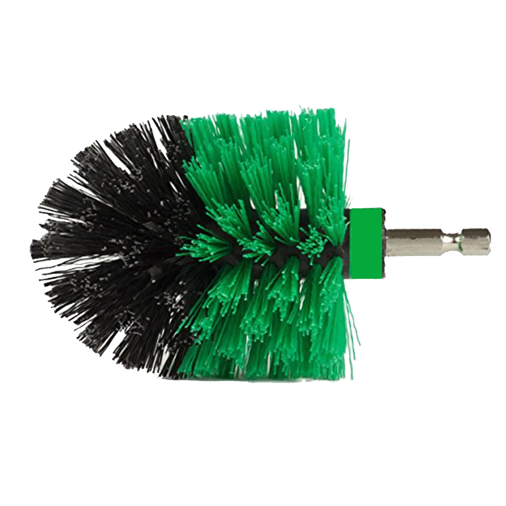 

Yellow Green Drill Cleaning Brush Heavy Duty Cleaner Scrubber with Stiff Bristles for Carpet Car Mats Tile