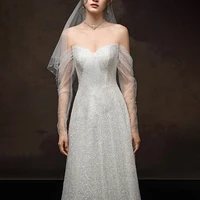 2022 sweetheart off shoulder corset princess bridal gown beach tulle lace applique wedding dress spaghetti straps robe de mari%c3%a9e