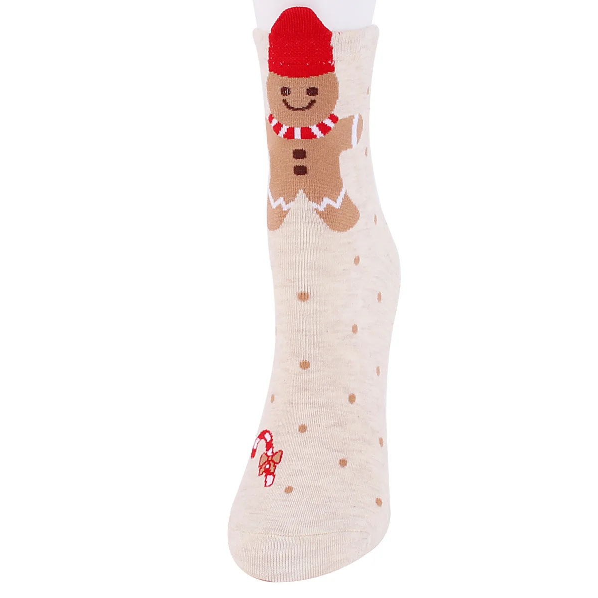 Winter New Christmas Socks Cute Cartoon Santa Claus All-match Women's Socks 12 Pairs