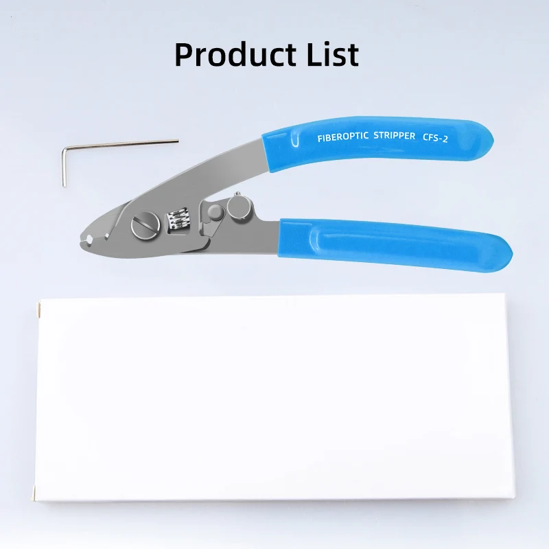 Burboro Fiber Optic Tool Kit ML 03/02 Three/Two-port Stainless Steel Fiber Stripper Leather Wire Stripper FTTH Fiber Stripper