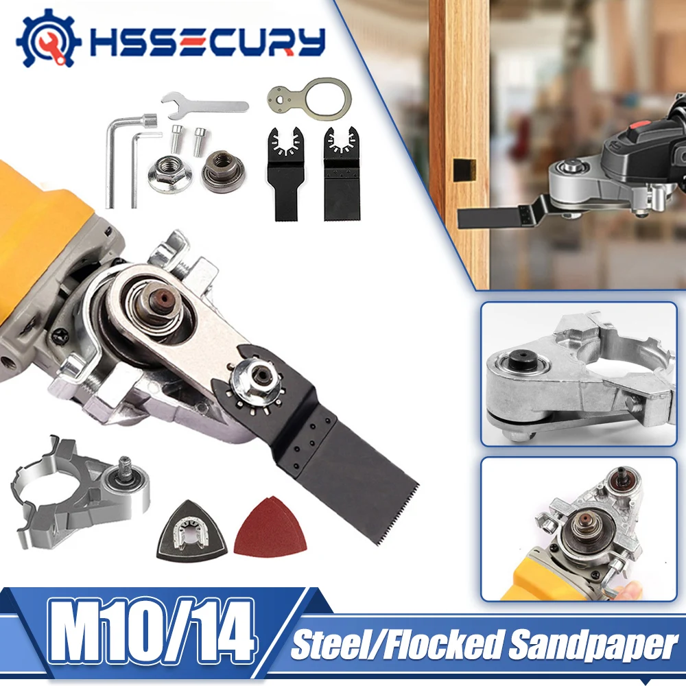 

Angle Grinder Conversion Universal Head Kit Angle Grinder Grooving Machine Adapter M10 M14 Thread 100 115 125 Woodworking Tool