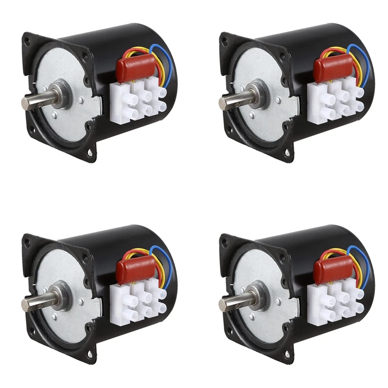 

4X Synchronous Motor 15RPM 60KTYZ 220V 14W Permanent Magnet Synchronous Gear Motor Small Motor