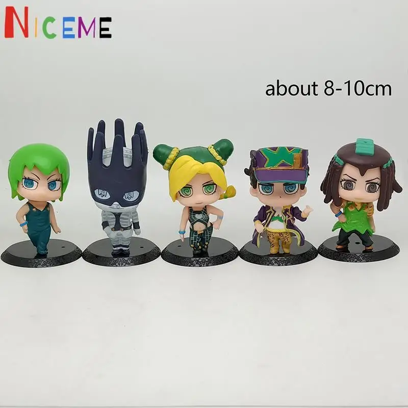 

Экшн-фигурка Джоджо из «невероятных приключений», экшн-фигурки Джоджо, йойолине, кудзё, йотаро, Хигасиката, джочжо, рохань, игрушки, подарок для куклы, 5 шт.