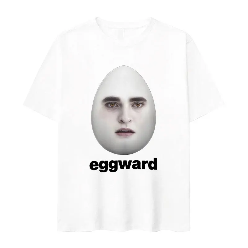 Twilight Edward Sarcastic Robert Pattinson Cullen Funny Meme T-Shirt Men Retro O-Neck Oversized Cotton T-shirts Unisex Harajuku