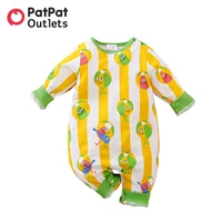 patpat overalls baby clothes new born boy romper infant newborn babies costume girls long sleeve 100 cotton striped jumpsuit