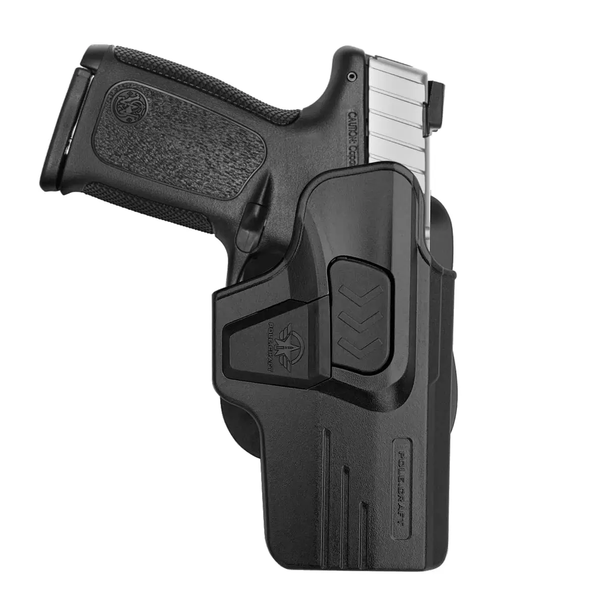

OWB Paddle Polymer Holsters Fit: Smith & Wesson SD9 VE / SD40 VE Pistol, Outside Waistband Open Polymer Holster with Safety Lock