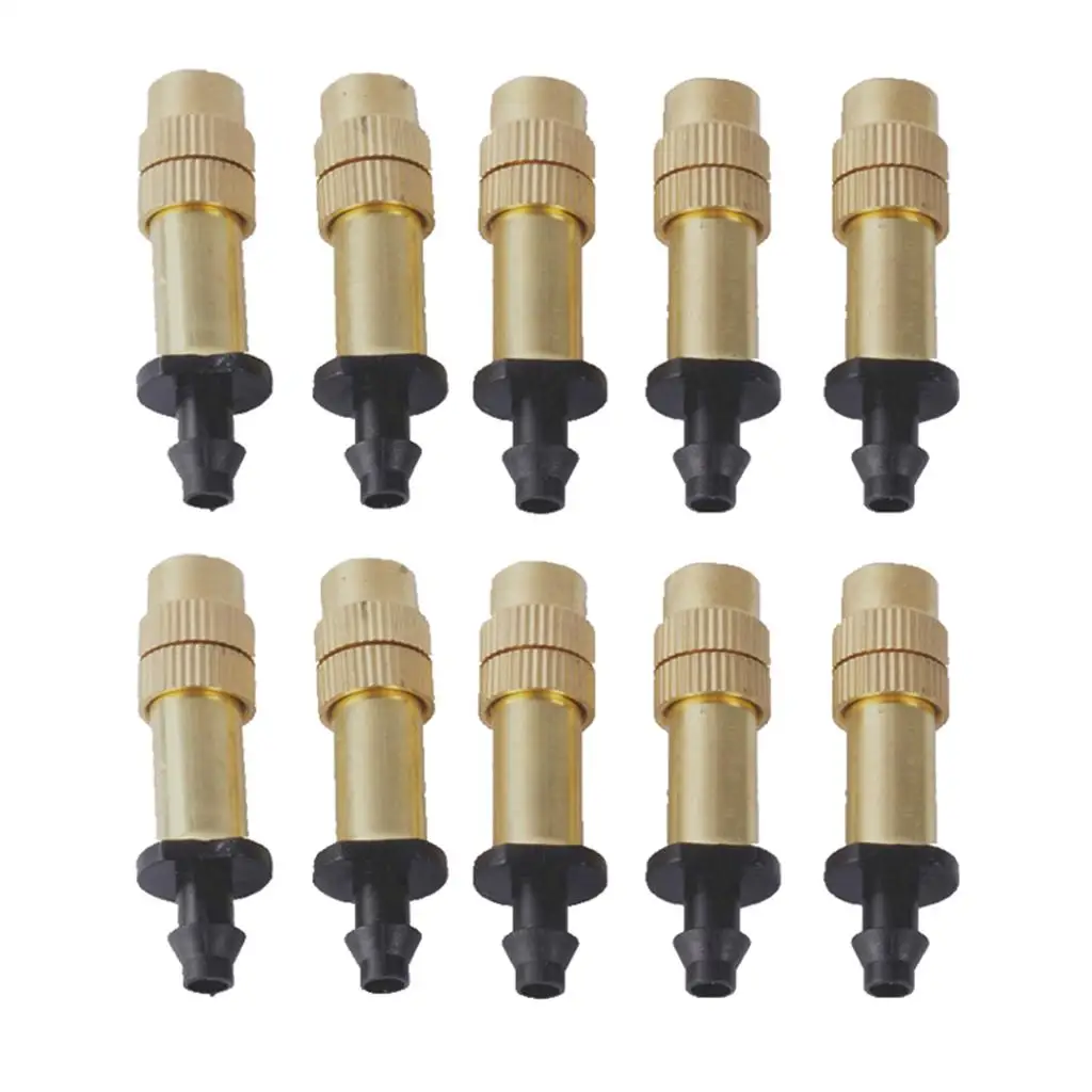 

10 Fog Nozzle Irrigation Copper Misting Spray Nozzle Humidifying