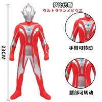 23cm large soft rubber ultraman mebius action figures model doll furnishing articles childrens assembly puppets doll toys