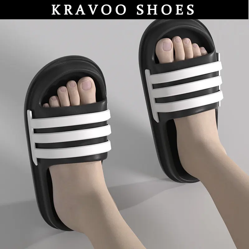 

KRAVOO Women Shoes Soft Sole Slippers Women's Mute Women's Sandals Comfortable Female Sandal Slipper 2023 Shoes Summer Sandals