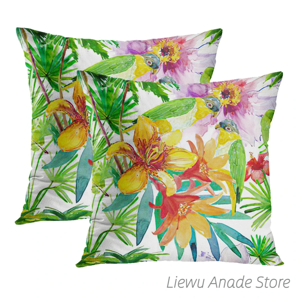 Наволочки с орхидеями и бабочками 45 х45 см 2 шт. |