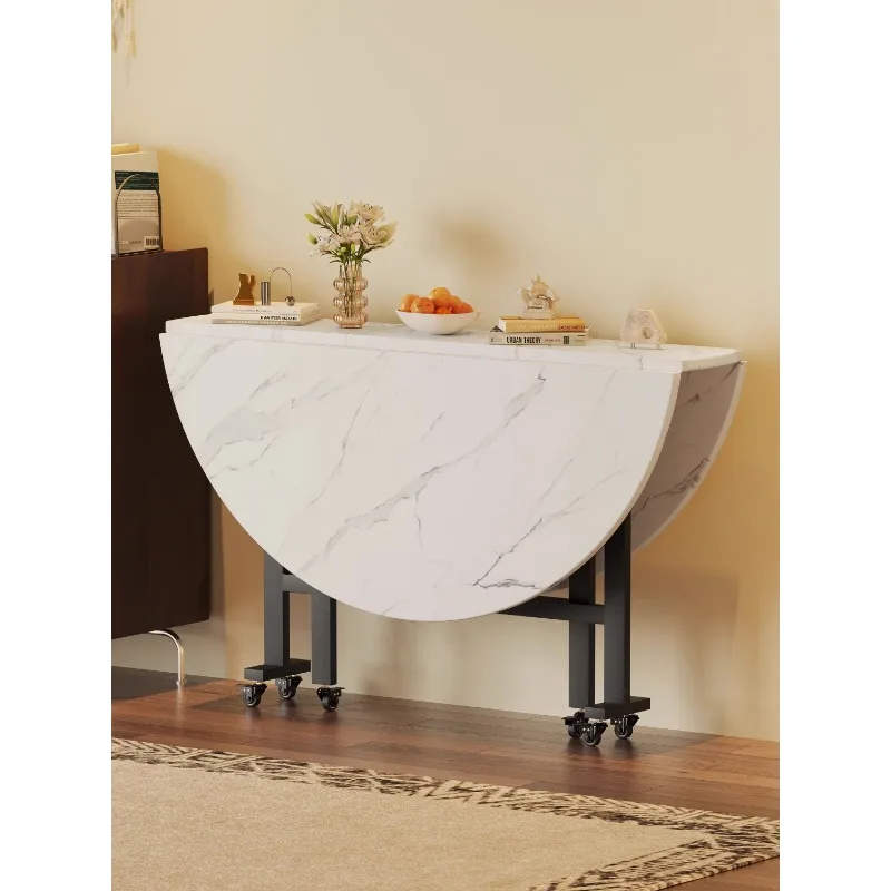 Складной стол обеденный для дома маленькая квартира круглый еды простая комната