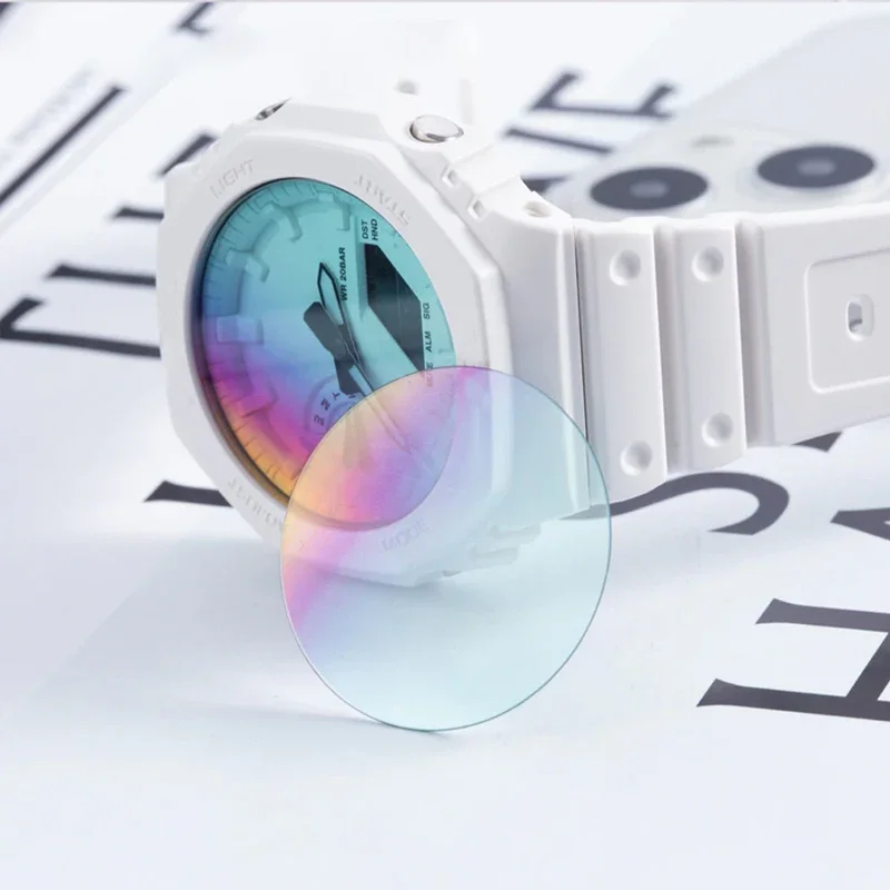 Фото Защитная пленка из закаленного стекла Casioak Rainbow для G shock GA2100, защитная пленка для часов GA2110 GA110 GA100, защита от царапин №4