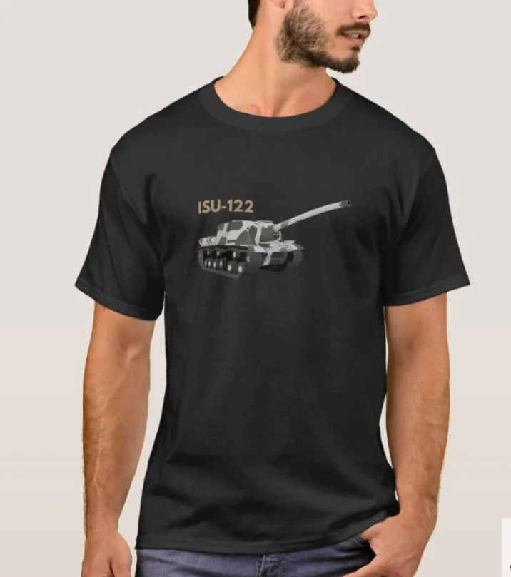 

WWII Soviet ISU-122 Tank Destroyer Military Enthusiasts T-Shirt. Summer Cotton Short Sleeve O-Neck Mens T Shirt New S-3XL
