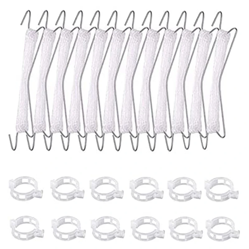 

12Pcs Tomato Hook Metal Tomato Support Hooks With Plant Buckle,Tomato Support Hook Tomato Hook With String Tomato Holder