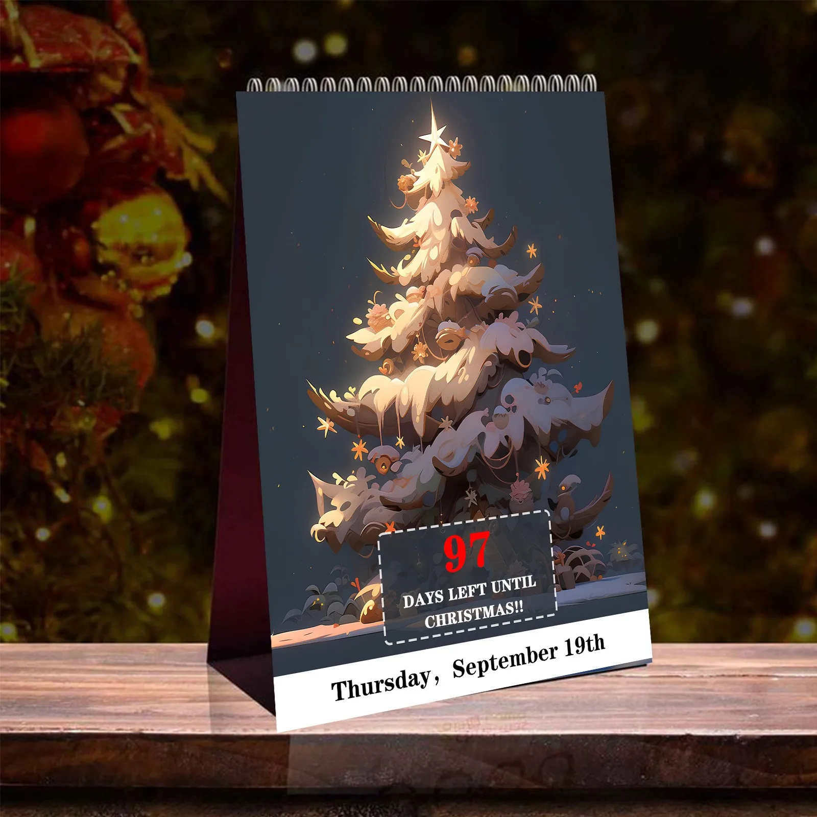 Календарь с обратным отсчетом для дома 100 дней 1 шт.