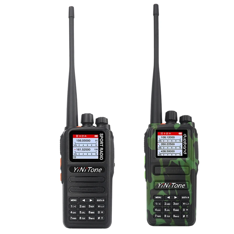 

HT-UV2 трехсегментная IP68 Водонепроницаемая 10 Вт авиационная рация с широким диапазоном и приемником
