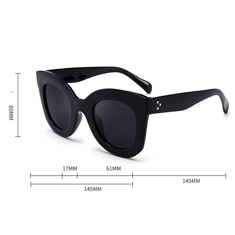 Классические круглые женские солнцезащитные очки dyymj в большой оправе роскошные