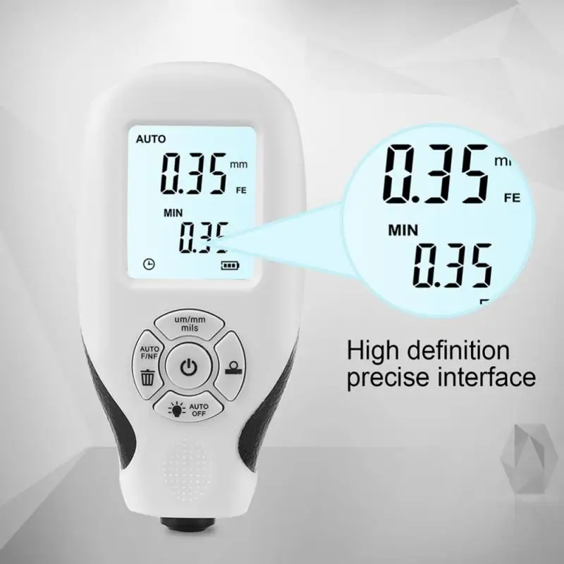 

HW-300 EM2271 Coating Thickness Gauge 0-2000UM Car Paint Film Thickness Meter Manual Measuring Tester Thickness Gauge Tool