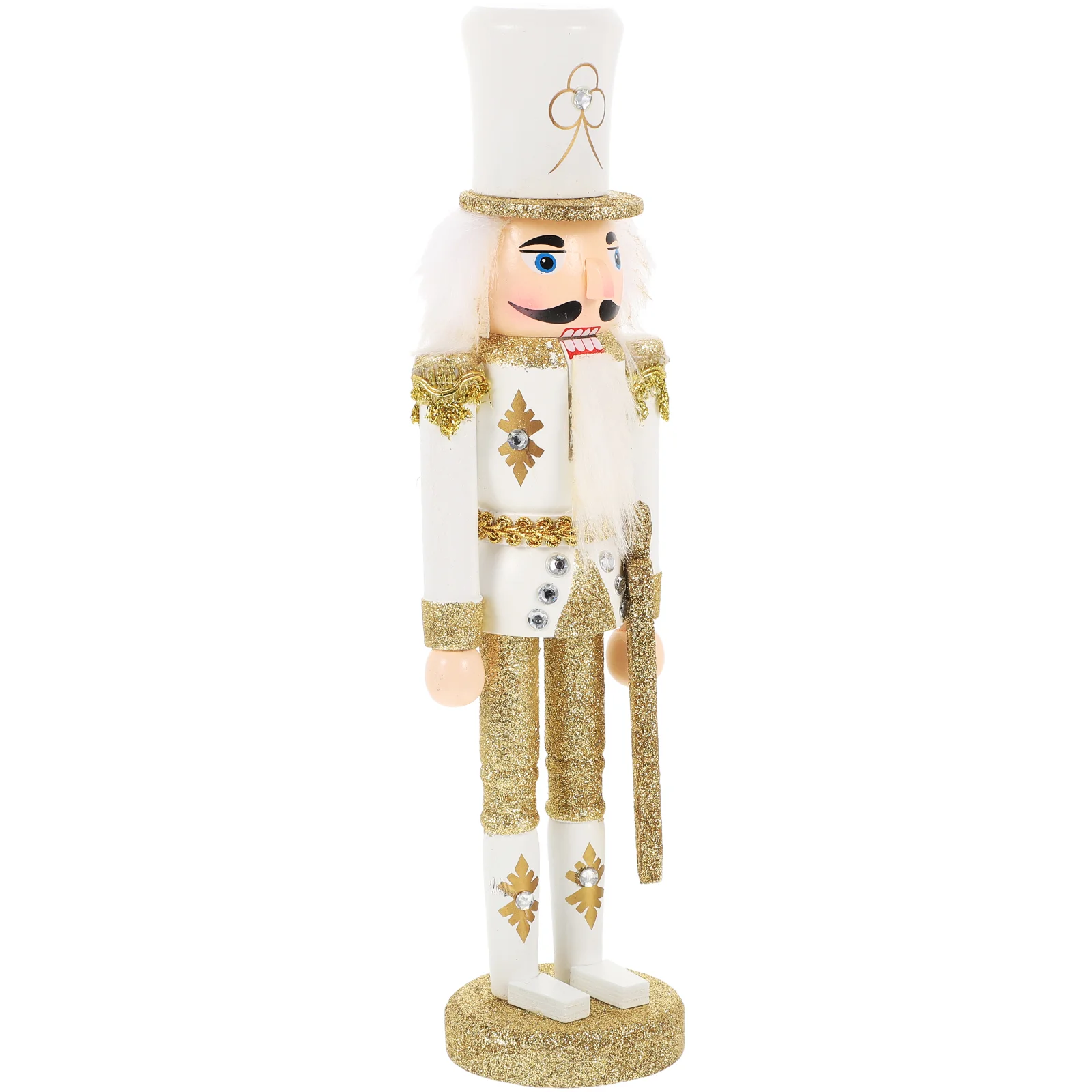 

Nutcracker Soldier Christmas Nutcracker Figure Glitter Puppet for Table