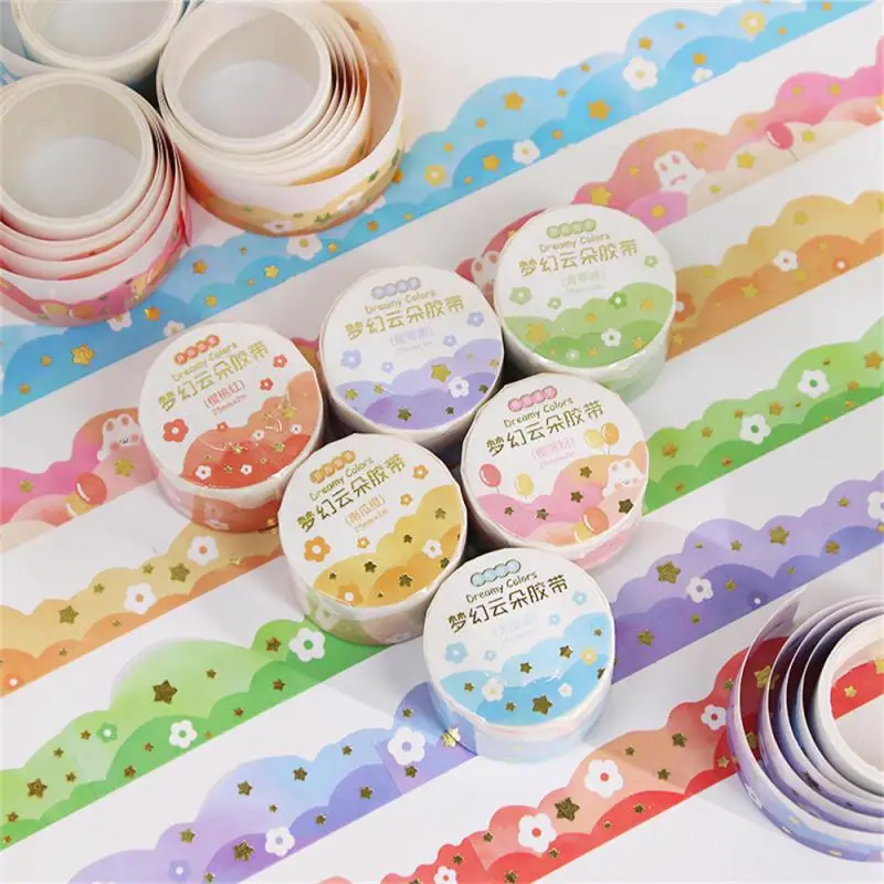 Ins Kawaii Clouds Washi Tapes DIY Scrapbooking Journal Planner Diary Stickers Masking Korean Stationery Office Supplies