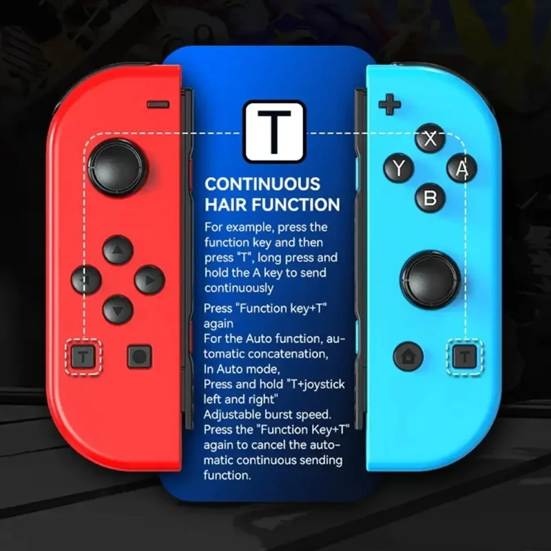 Контроллер джойстика (левый/правый) для переключателя с двойной вибрацией/RGB Light