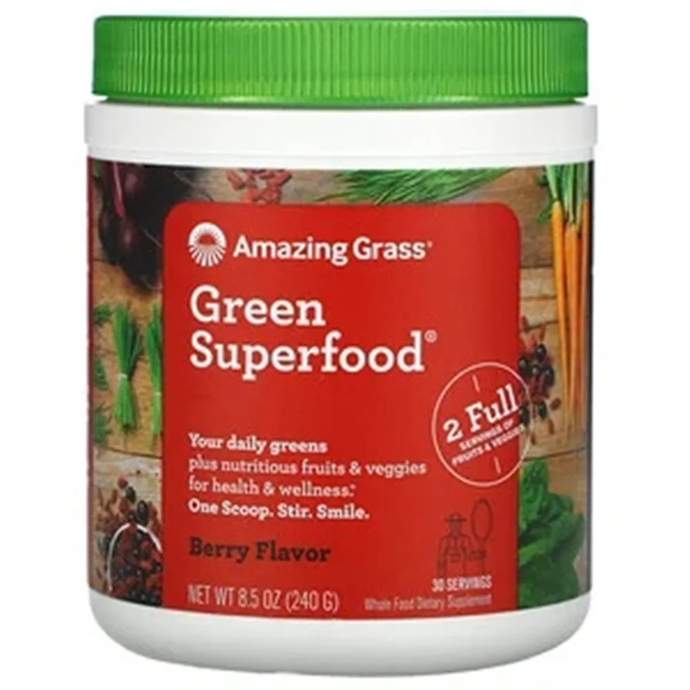 

Amazing grass your daily greens green superfood berry drink powder 240g