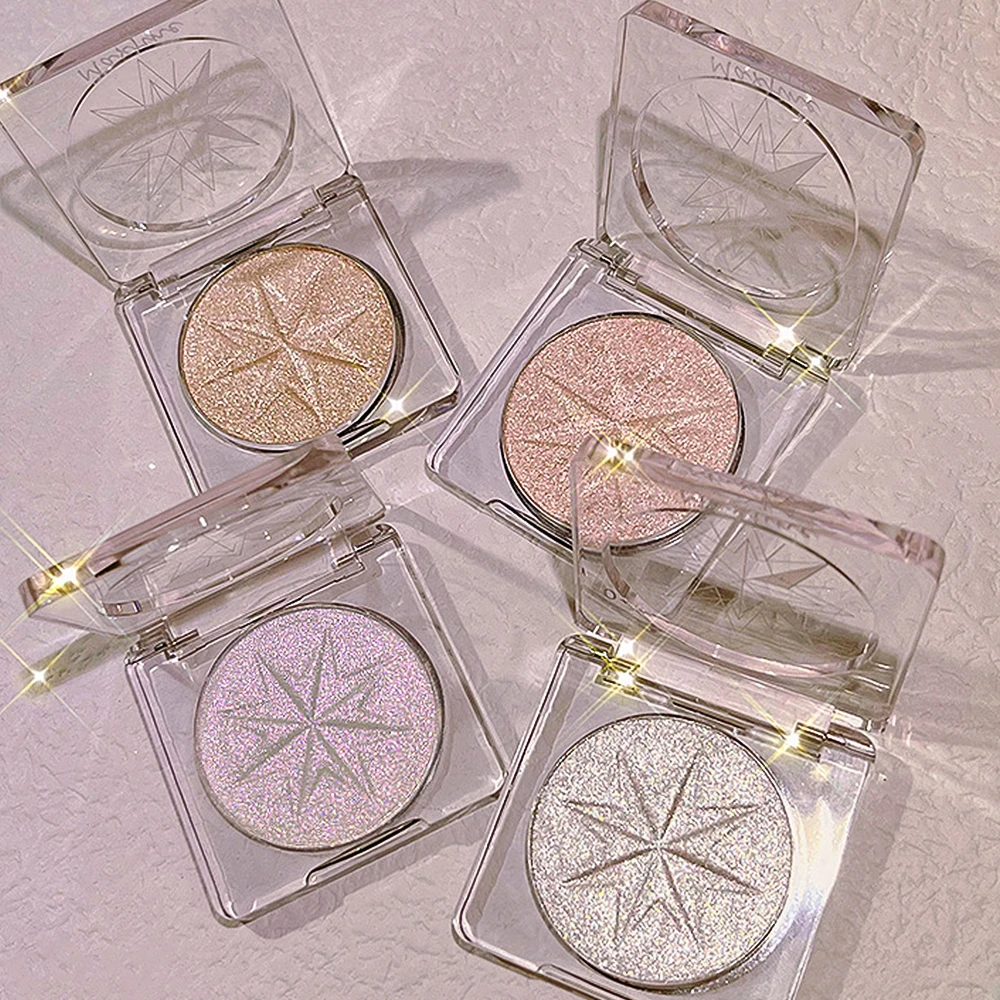 

Highlighter Glitter Palette Little Ice Face and Body Brightening Glitter Natural Contouring Makeup for Women Eyeshadow