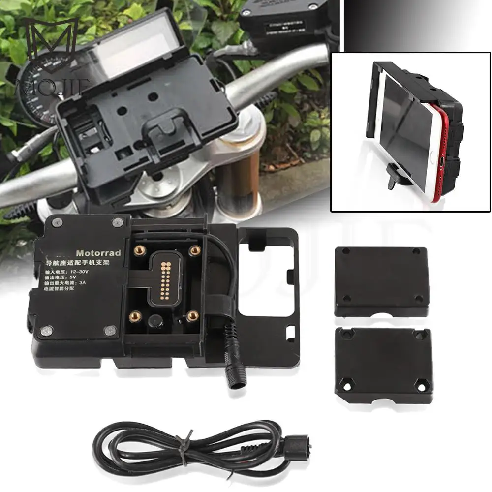 

Для BMW R1200GS R1250GS LC R1200 R1250 R 1200 1250 GS ADV LC Adventure Кронштейн Поддержка держателя Мотор Мобильный телефон Зарядка через USB